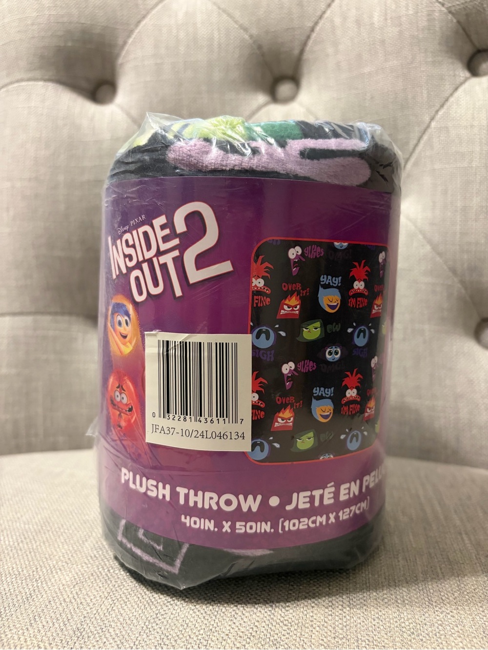 Inside Out 2 Plush Throw